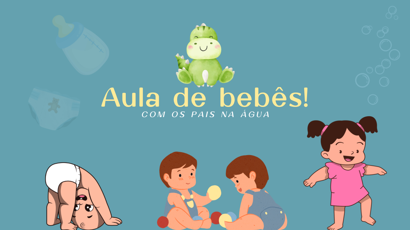 Aula para bebês de natação